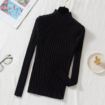 Women&#39;s Roll-Neck Jumper With Long Sleeves - Warm And Versatile