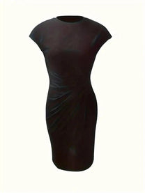 Women&#39;s Round Neckline Casual Dress