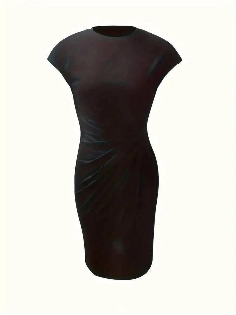 Women&#39;s Round Neckline Casual Dress