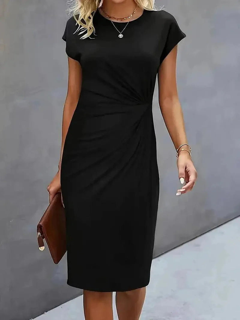 Women&#39;s Round Neckline Casual Dress