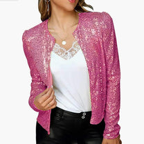 Women&#39;s Satin Blazer With Regular Fit XS-XXL