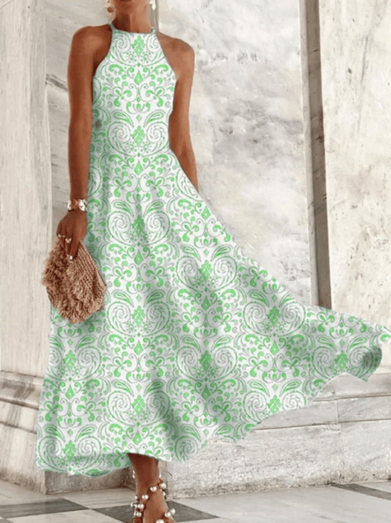 Women&#39;s Short Sleeve A-Line Summer Dress