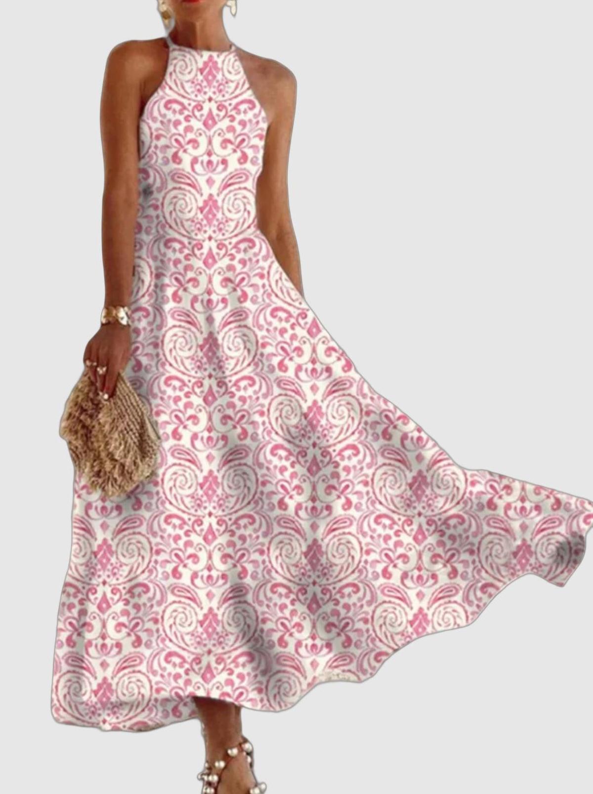 Women&#39;s Short Sleeve A-Line Summer Dress