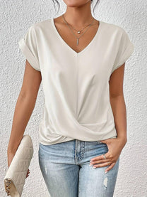 Women&#39;s Short Sleeve Cotton Blend Casual T-Shirt