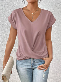 Women&#39;s Short Sleeve Cotton Blend Casual T-Shirt