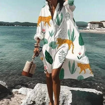 Women&#39;s Short Sleeve Midi Dress