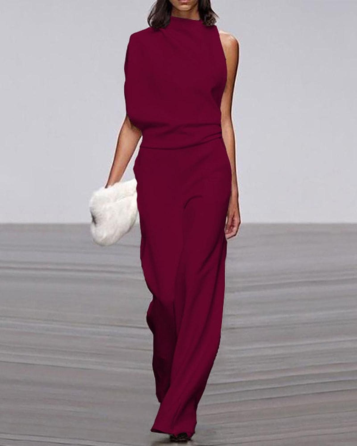 Women&#39;s Sleeveless Formal Jumpsuit