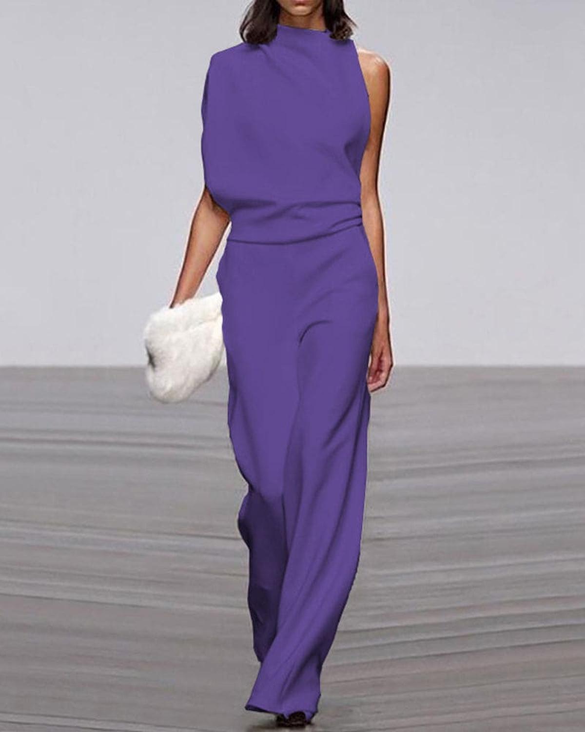 Women&#39;s Sleeveless Formal Jumpsuit