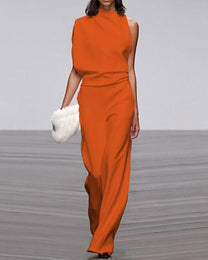 Women&#39;s Sleeveless Formal Jumpsuit