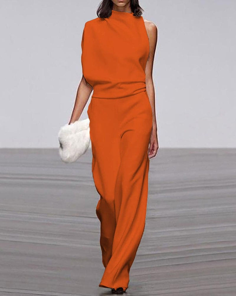 Women&#39;s Sleeveless Formal Jumpsuit