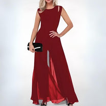 Women&#39;s Sleeveless Wide-Leg Jumpsuit