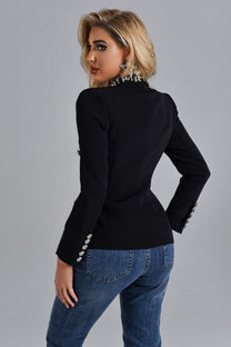 Women&#39;s Slim Fit Blazer With Notched Lapel