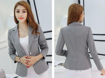 Women&#39;s Slim Fit Long Sleeve Blazer Coat