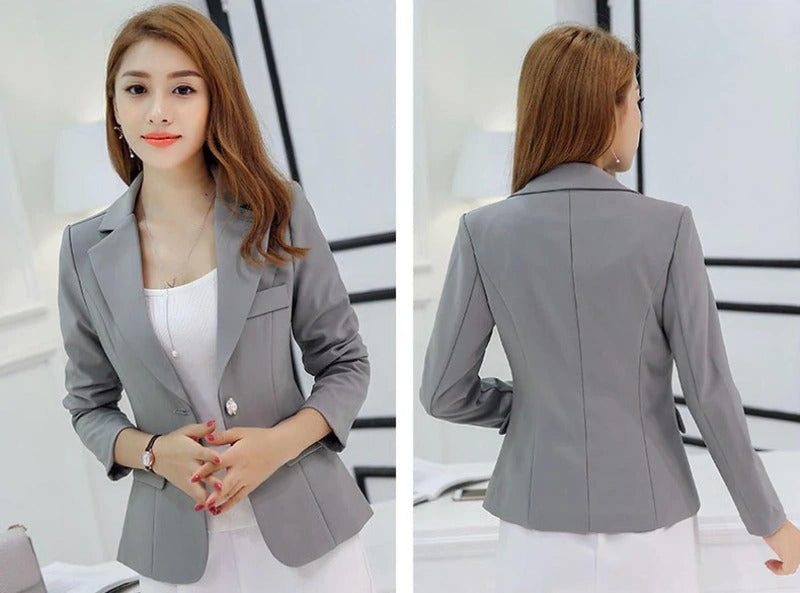 Women&#39;s Slim Fit Long Sleeve Blazer Coat