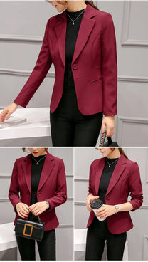 Women&#39;s Slim Fit Long Sleeve Blazer Coat