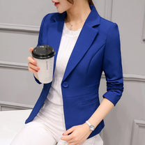 Women&#39;s Slim Fit Long Sleeve Blazer Coat