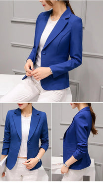 Women&#39;s Slim Fit Long Sleeve Blazer Coat
