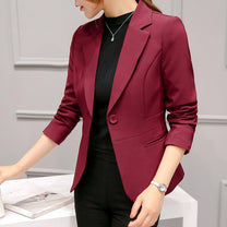 Women&#39;s Slim Fit Long Sleeve Blazer Coat