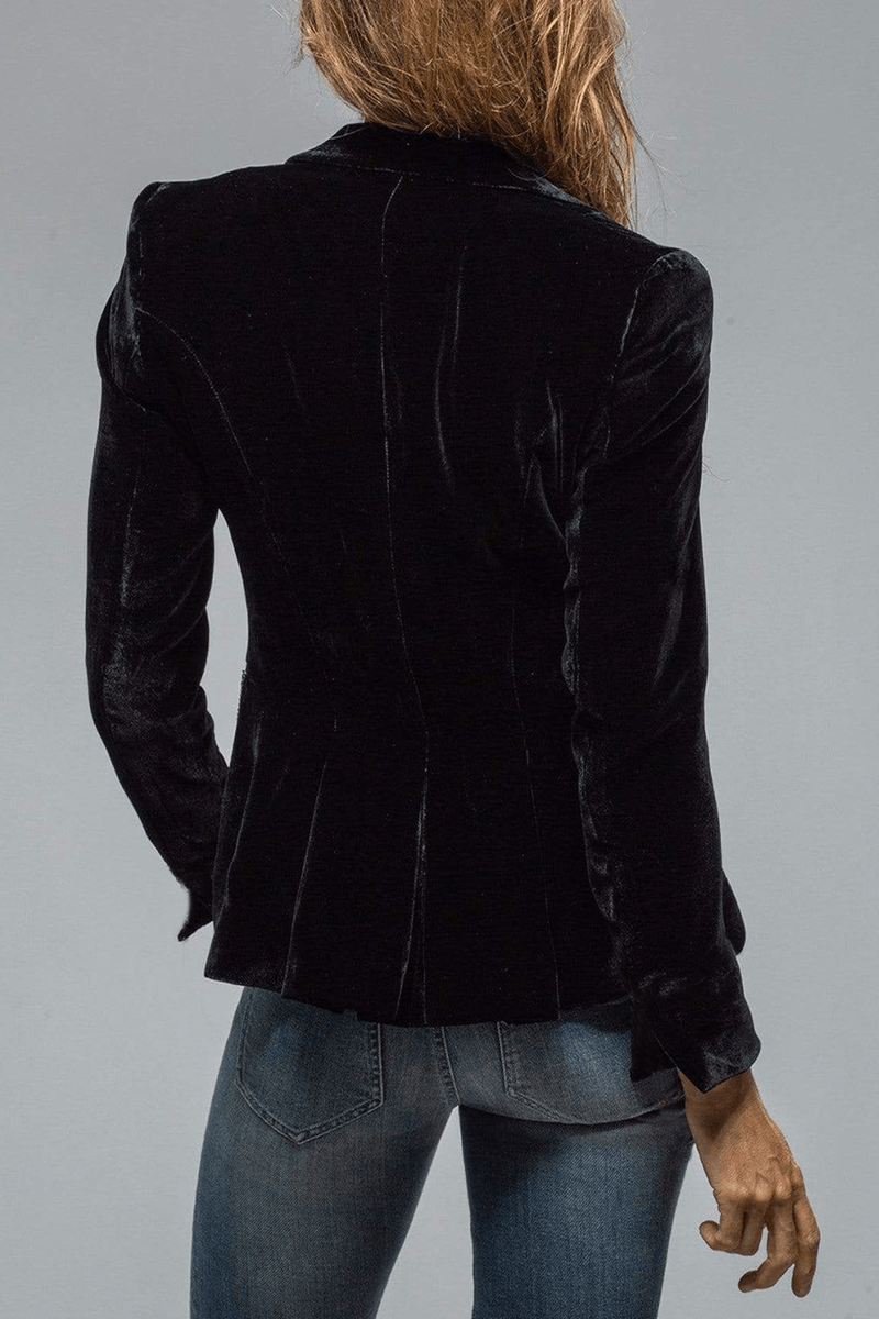 Women&#39;s Slim Fit Retro Lapel Blazer With Pockets