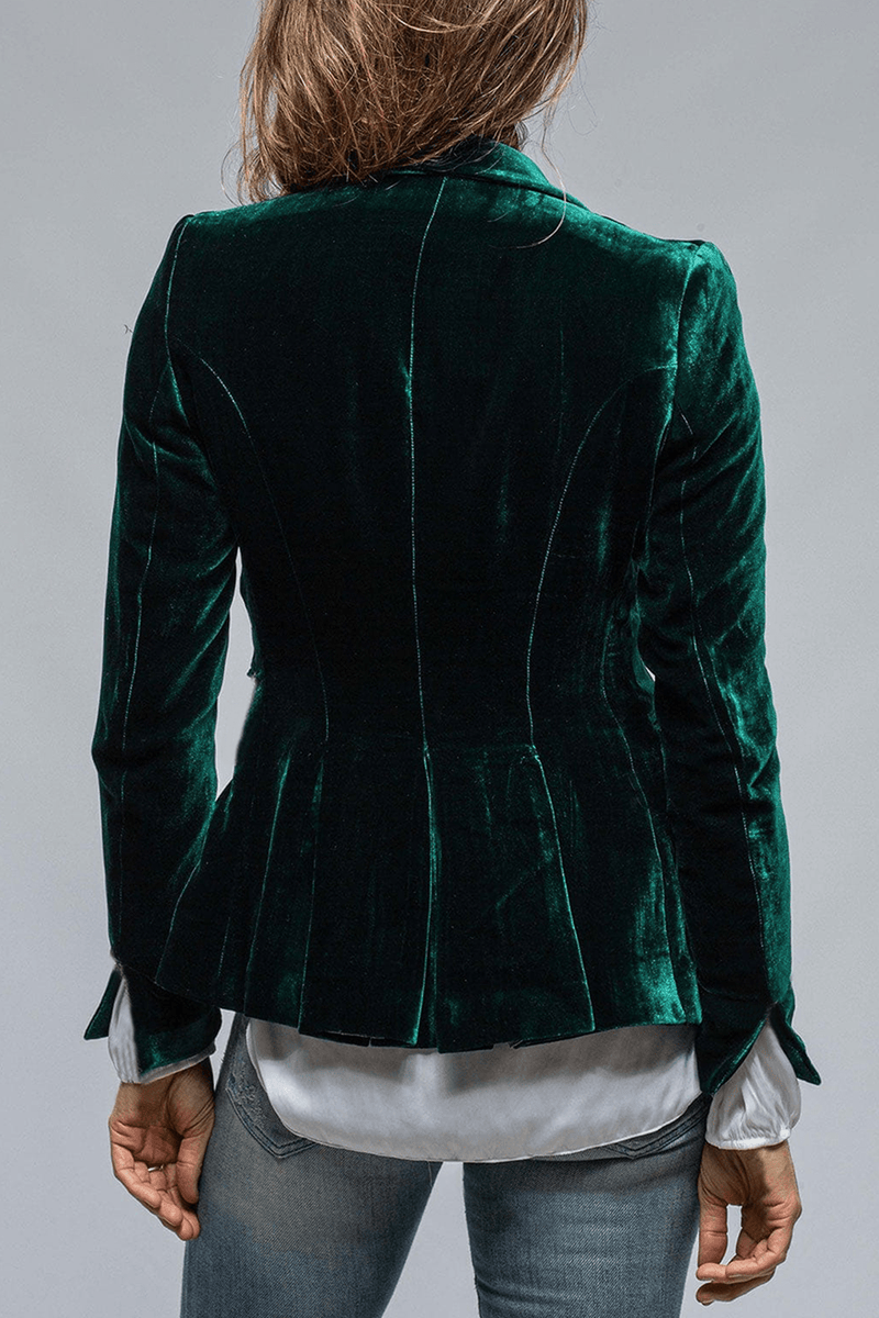 Women&#39;s Slim Fit Retro Lapel Blazer With Pockets