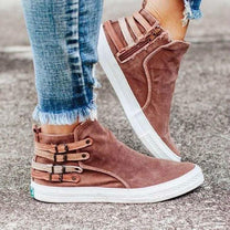 Women&#39;s Slip-On Canvas Sneakers With Elastic Inserts