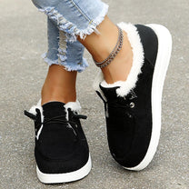Women&#39;s Slip-On Winter Shoes With Plush Lining