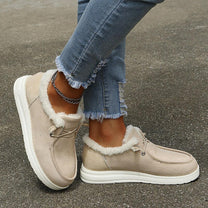 Women&#39;s Slip-On Winter Shoes With Plush Lining