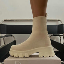 Women&#39;s Sock Boots With Slim Silhouette