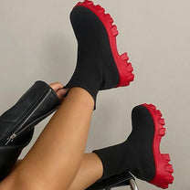 Women&#39;s Sock Sneakers With Breathable Fabric And Non-Slip Sole