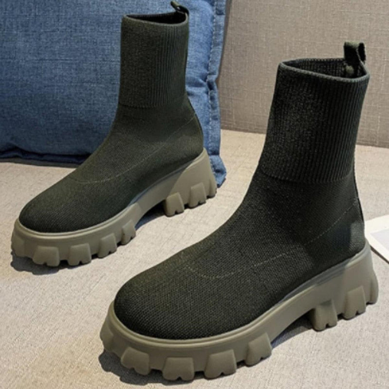 Women&#39;s Sock Sneakers With Breathable Fabric And Non-Slip Sole