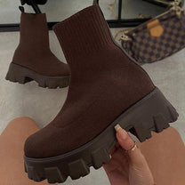 Women&#39;s Sock Sneakers With Breathable Fabric And Non-Slip Sole