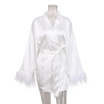 Women&#39;s Soft Bathrobe With Belt And Pockets