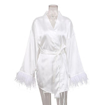 Women&#39;s Soft Bathrobe With Belt And Pockets