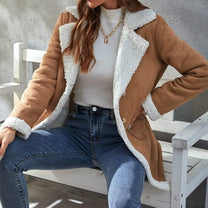 Women&#39;s Soft Fabric Jacket With Versatile Design