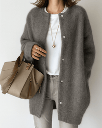 Women&#39;s Soft Knit Single-Breasted Jacket