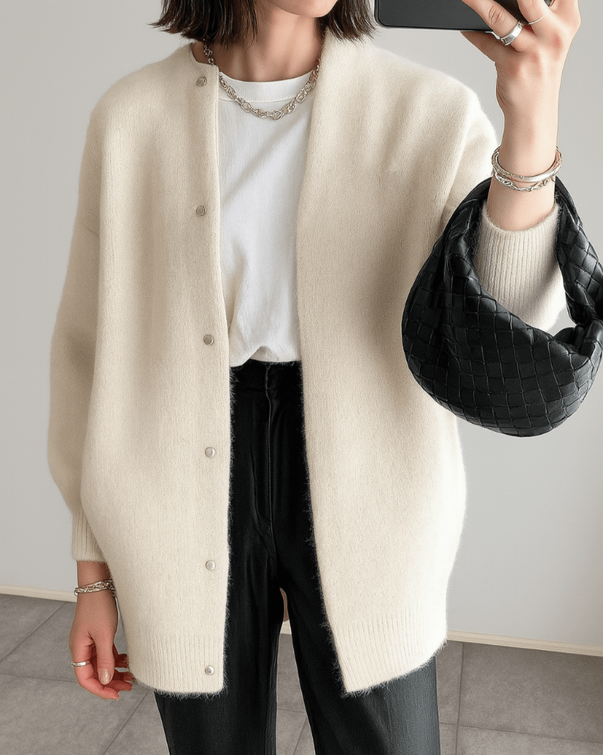 Women&#39;s Soft Knit Single-Breasted Jacket