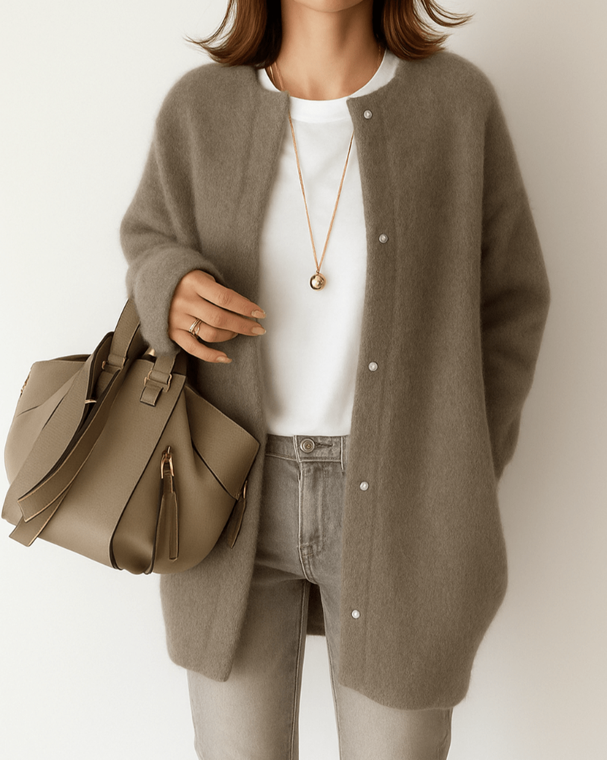 Women&#39;s Soft Knit Single-Breasted Jacket