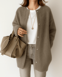 Women&#39;s Soft Knit Single-Breasted Jacket