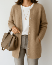 Women&#39;s Soft Knit Single-Breasted Jacket