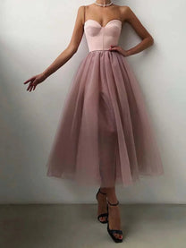 Women&#39;s Spaghetti Strap A-Line Midi Dress
