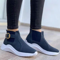 Women&#39;s Sporty High-Top Shoes With Durable Sole