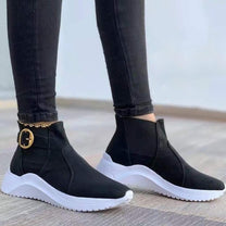 Women&#39;s Sporty High-Top Shoes With Durable Sole