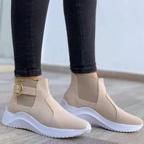 Women&#39;s Sporty High-Top Shoes With Durable Sole