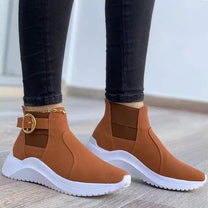 Women&#39;s Sporty High-Top Shoes With Durable Sole