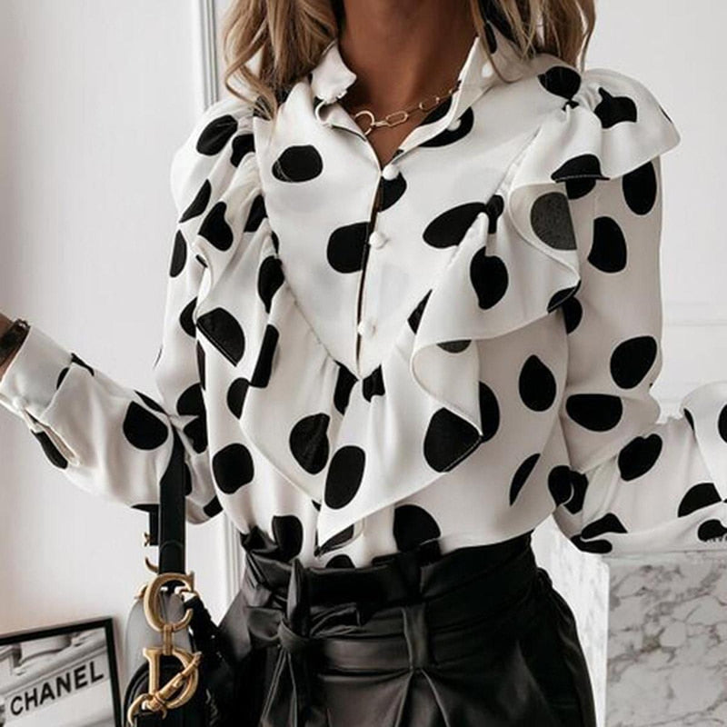 Women&#39;s Spring Blouse With Flattering Cut