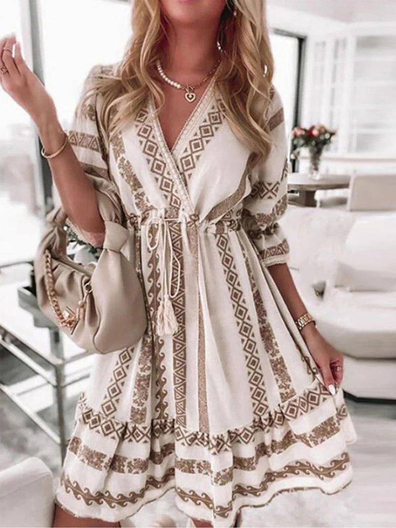 Women&#39;s Spring Dress With Flowing Fit