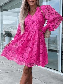 Women&#39;s Spring Mini Dress - Chic, Versatile, Comfortable