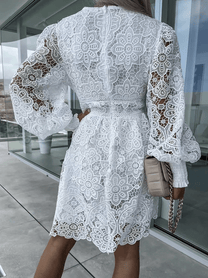 Women&#39;s Spring Mini Dress - Chic, Versatile, Comfortable