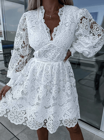 Women&#39;s Spring Mini Dress - Chic, Versatile, Comfortable