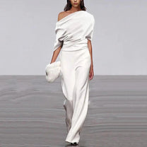 Women&#39;s Spring Single-Breasted Jumpsuit